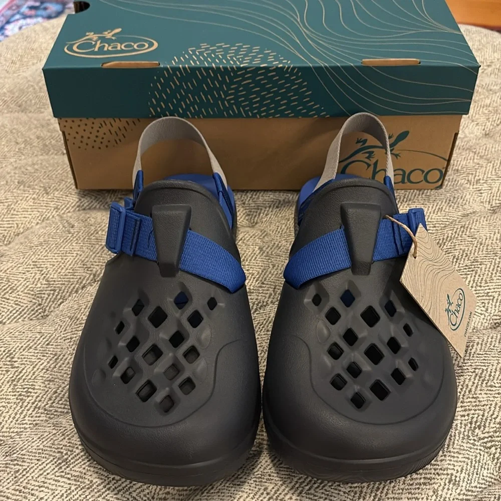 Chaco Chillos Clog navy marine sandals size 10
